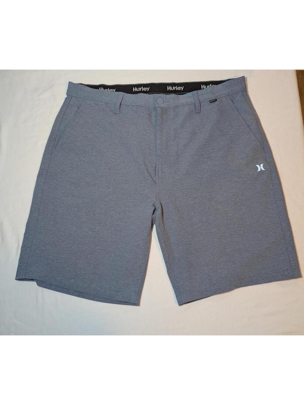 Hurley Hybrid Spacedye Walk Shorts Bermuda Jaspeda Gray Men's Waist 38